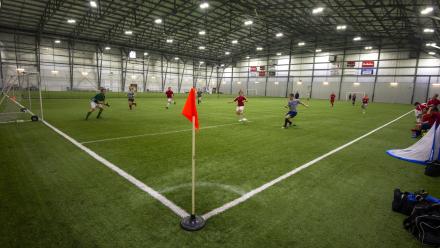 Indoor soccer field